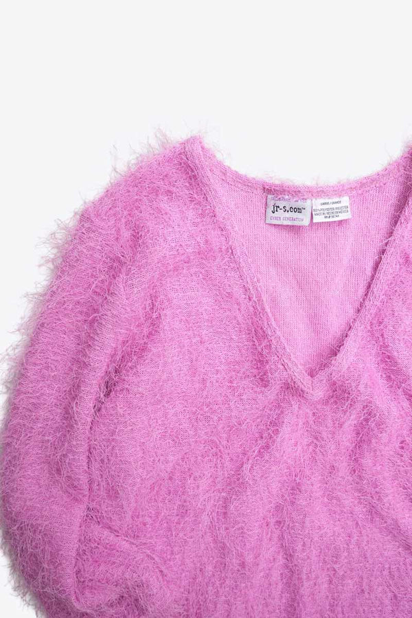 JR-S.COM | MADE IN MEXICO Y2K HARRY V-NECK SWEATER / PINK [USED]