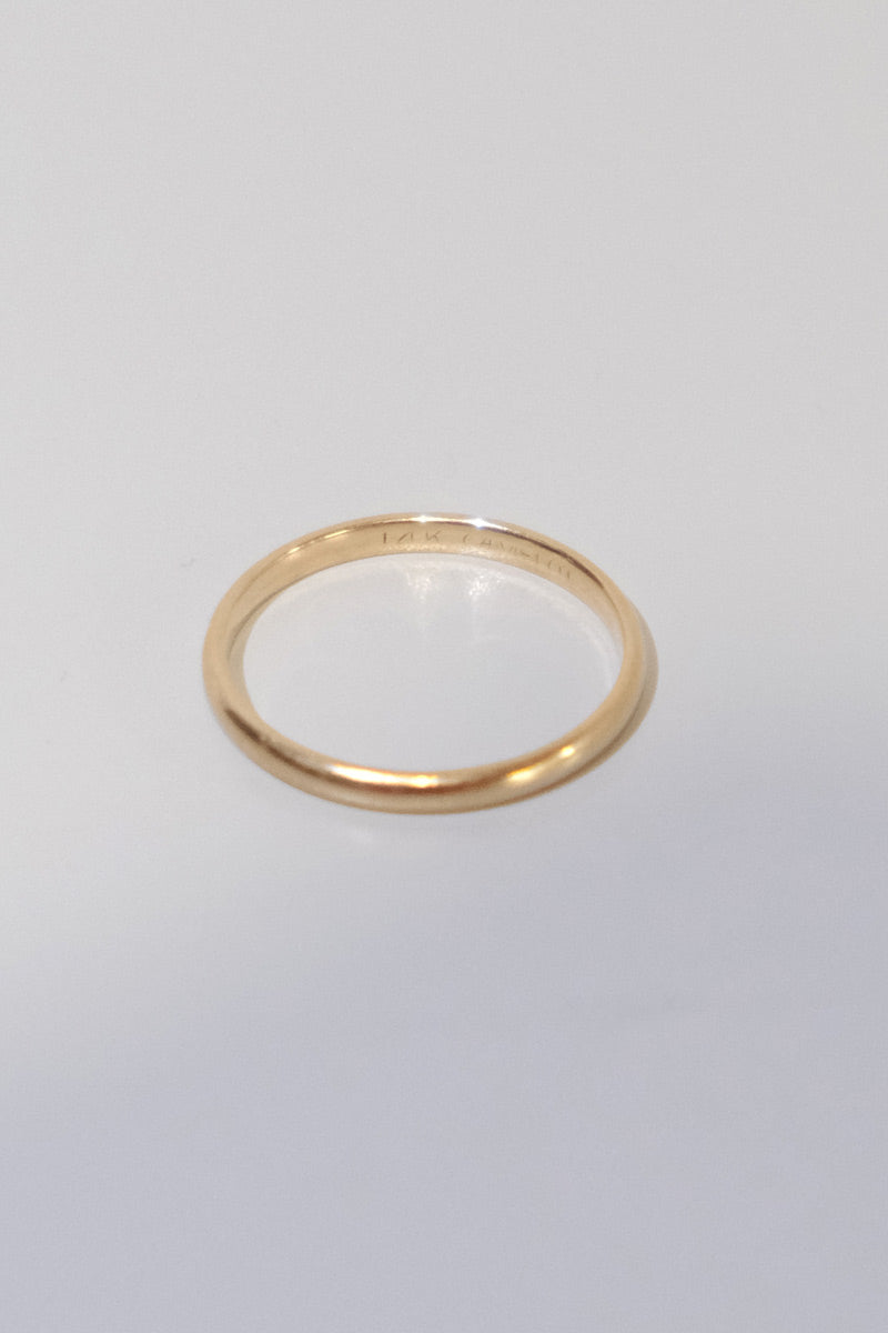 ビンテージ 細バンドリング 14K金 13-14号VINTAGE USA NY ビンテージ 細バンドリング 14K金 13-14号VINTAGE USA NY 楽天