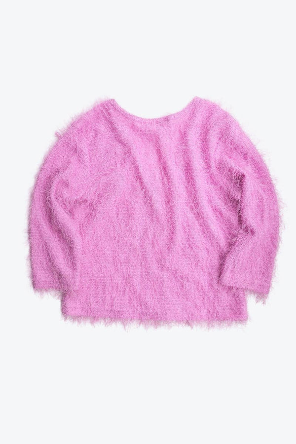 JR-S.COM | MADE IN MEXICO Y2K HARRY V-NECK SWEATER / PINK [USED]