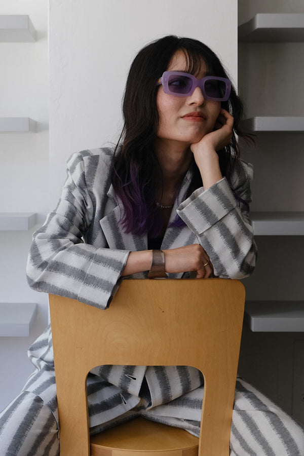 WILSON BLAZER / BLACK STRIPES [70%OFF]