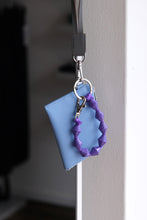 Load image into Gallery viewer, ZICKZACK SHORT KEYHOLDER / PURPLE-PURPLE