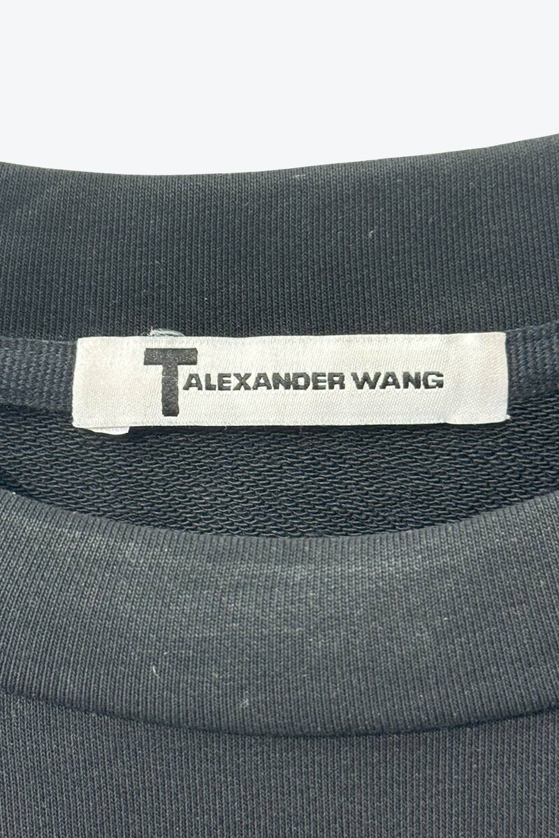 T BY ALEXANDER WANG | BACK DESIGN L/S FLEECE TOP [USED]