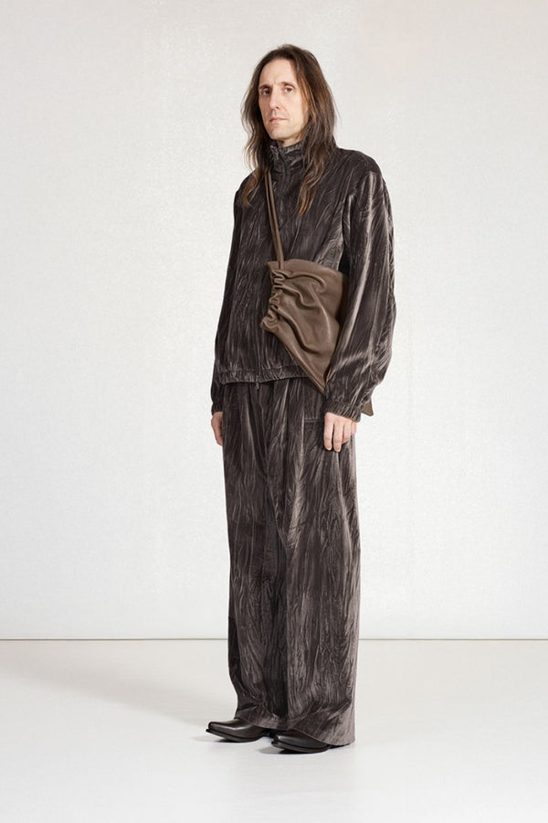 S18 NO.216 POPLIN HOODED ZIPPER JACKET / BROWN/BLACK [Kanazawa Store]