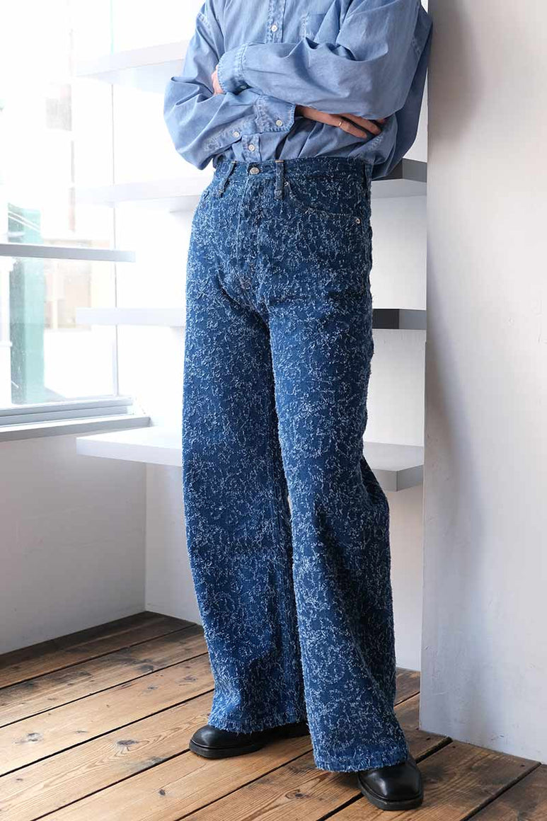 SKID JEANS / BLUE FLUFFY DENIM