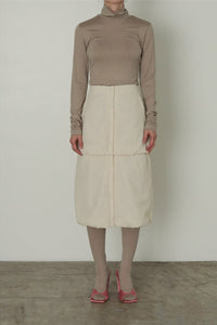 DETACHABLE BALLOON PADDED SKIRT / CREAM