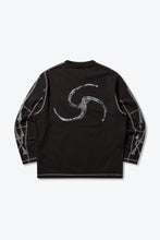 画像をギャラリービューアに読み込む, STICKS STITCH ORGANIC LONG SLEEVE / BLACK