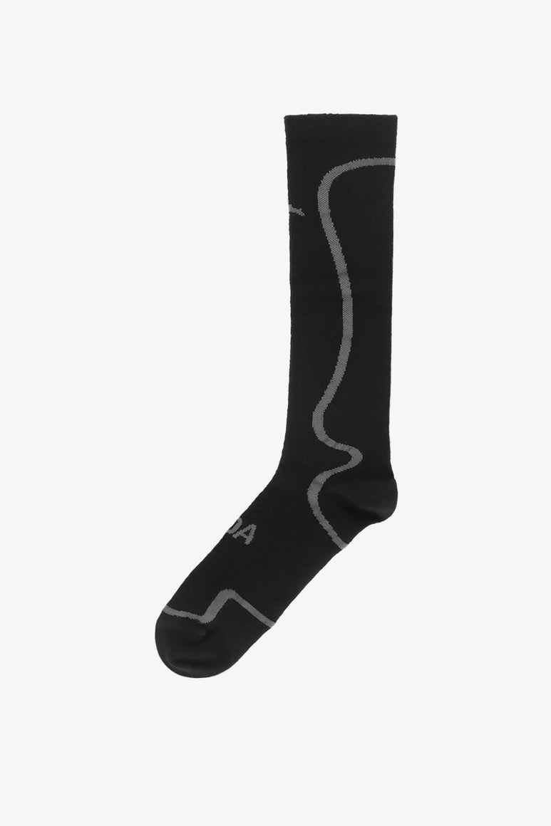 MERINO KNEE HIGH SOCKS / BLACK