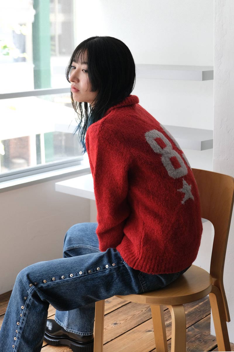 PALOMA WOOL | CHAMPIONS KNIT SWEATER / RED ウールポロニット