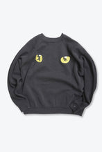 Load image into Gallery viewer, TULTEX | MADE IN USA 80&#39;S CATS  PRINT RAGLAN SWEAT SHIRT / BLACK  [USED]