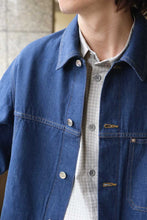 Load image into Gallery viewer, FRENCH WORK COVERALL COTTON SELVAGE DENIM / INDIGO BLUE