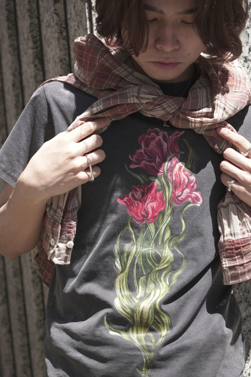 FADED TULIP T-SHIRT / GREY