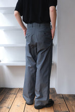 Load image into Gallery viewer, WIDE LEG TROUSER COTTON GABADINE / PETROL GREEN