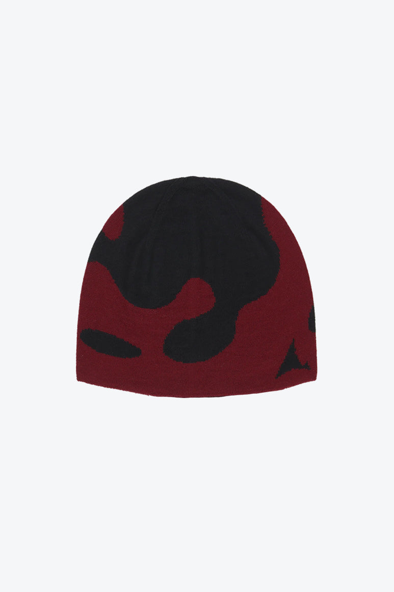 MAGMA WOOL BEANIE / DARK RED