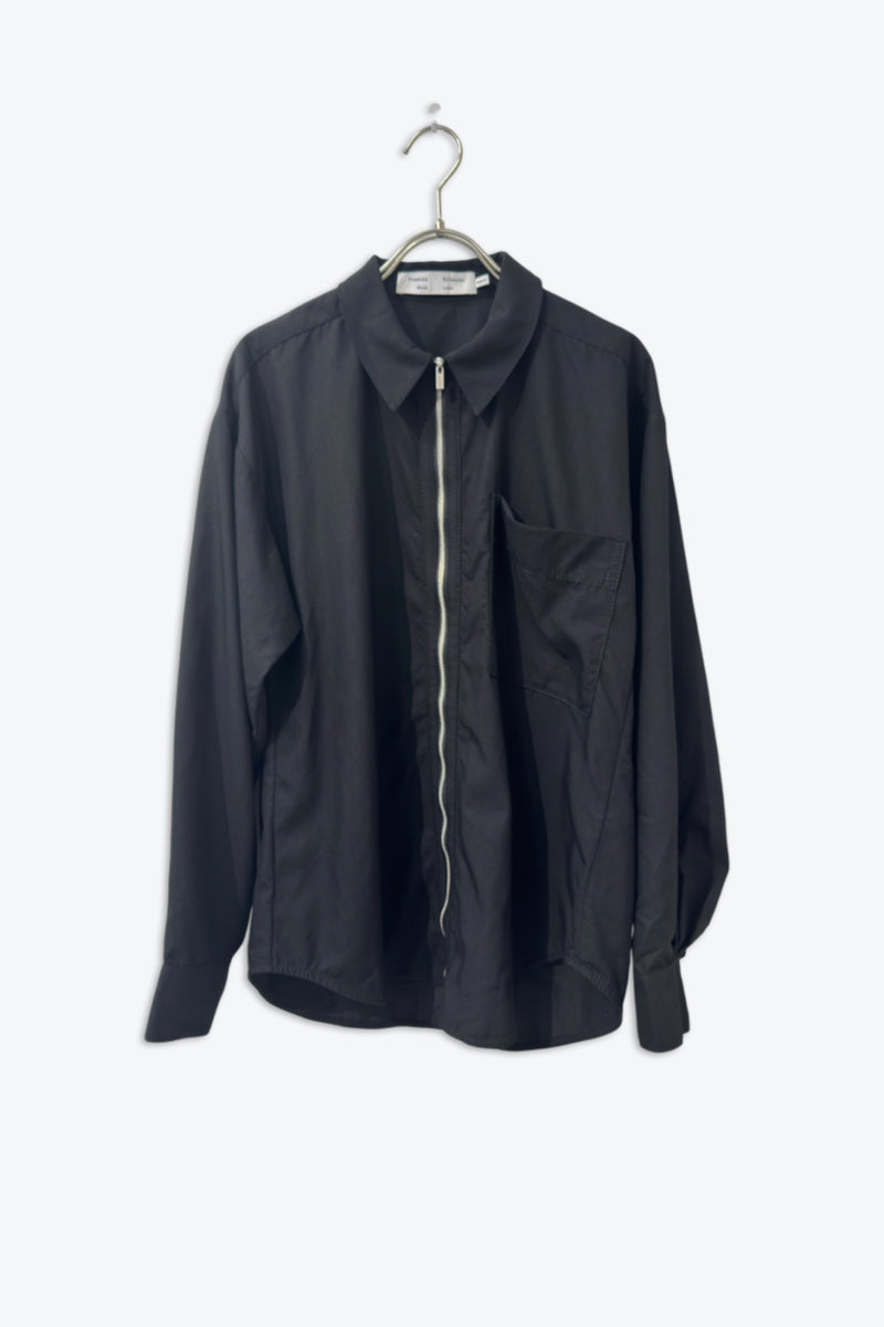 PROENZA SCHOULER | DOUBLE ZIP RAYON SHIRT JACKET [USED]