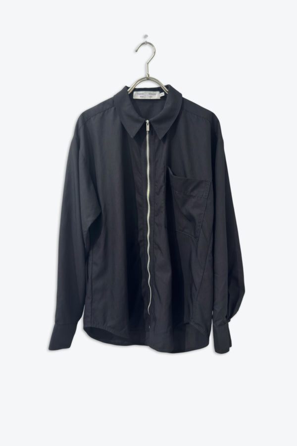 PROENZA SCHOULER | DOUBLE ZIP RAYON SHIRT JACKET [USED]
