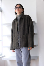 Load image into Gallery viewer, HAVEN JACKET / BLACK/MOSS FUZZ WOOL [20%OFF]