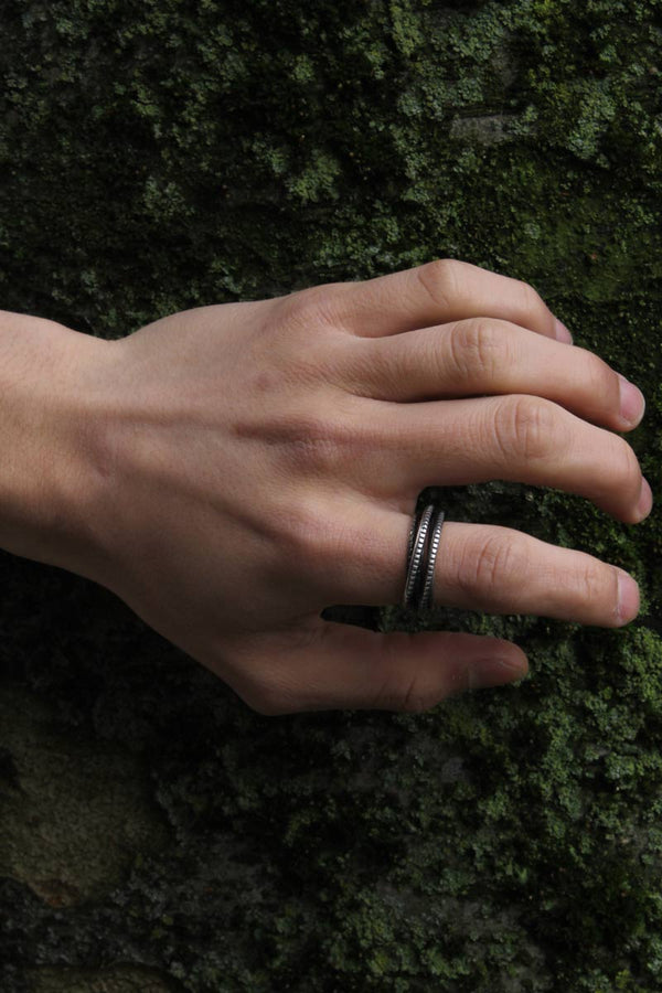 RING WOUND TRACE / STERLING SILVER 