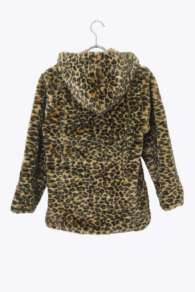 NO BRAND | LEOPARD FUR HOODIE JACKET [중고]