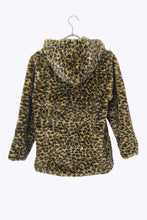 Load image into Gallery viewer, NO BRAND | LEOPARD FUR HOODIE JACKET [USED]