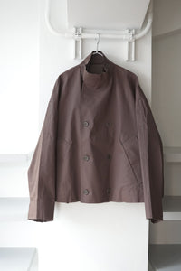 S17 NO.286 CROPPED OVERSIZED JACKET / BROWN COATED [金沢店]