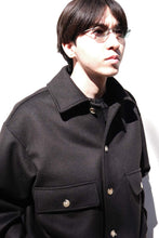 Load image into Gallery viewer, FLIGHT JACKET BRUSHED WOOL MELTON / BLACK KHAKI  [神戸店]