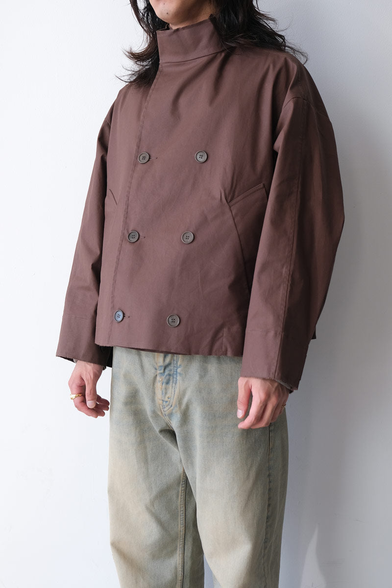 S17 NO.286 CROPPED OVERSIZED JACKET / BROWN COATED [가나자와점]