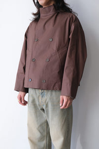 S17 NO.286 CROPPED OVERSIZED JACKET / BROWN COATED [金沢店]