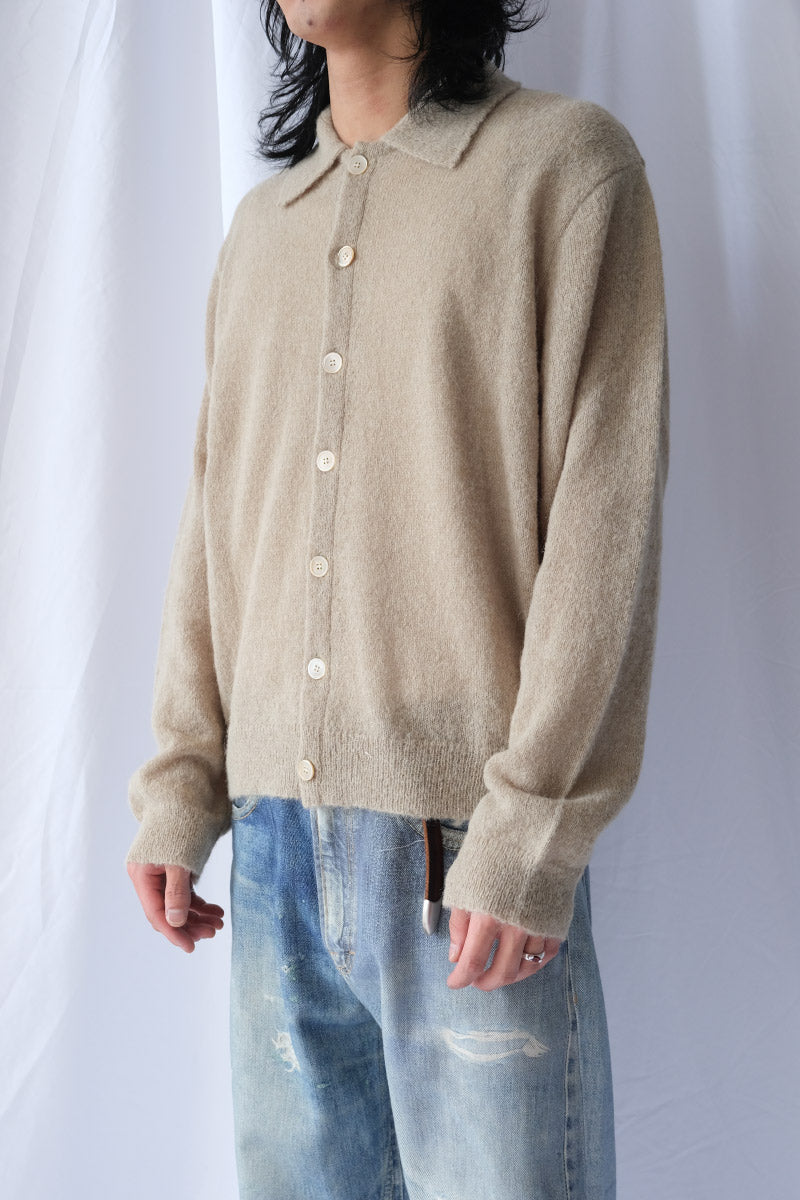 EVENING POLO / SOFT SAGE FUZZY ALPACA
