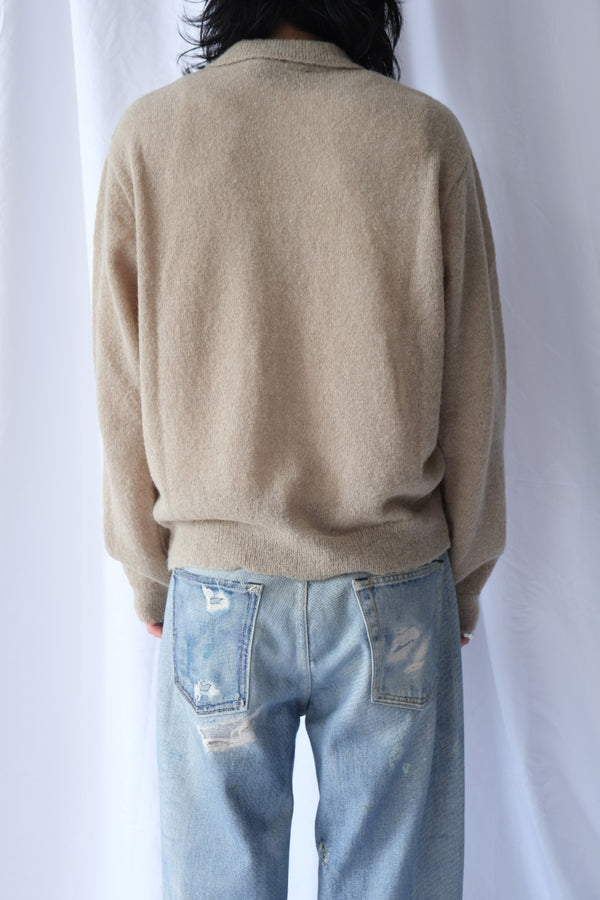 EVENING POLO / SOFT SAGE FUZZY ALPACA