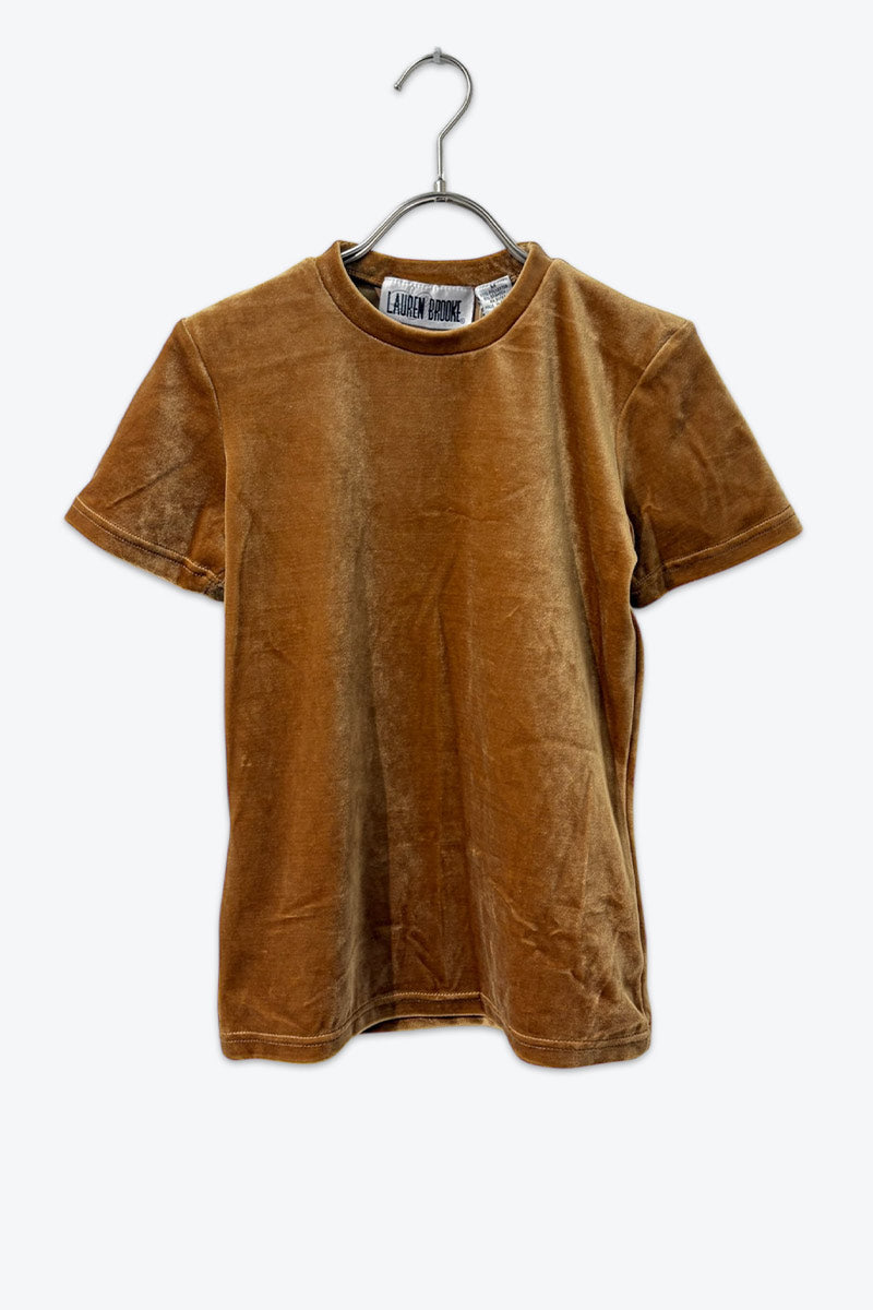 LAUREN BROOKE | 90'S VELOUR T-SHIRT [USED]