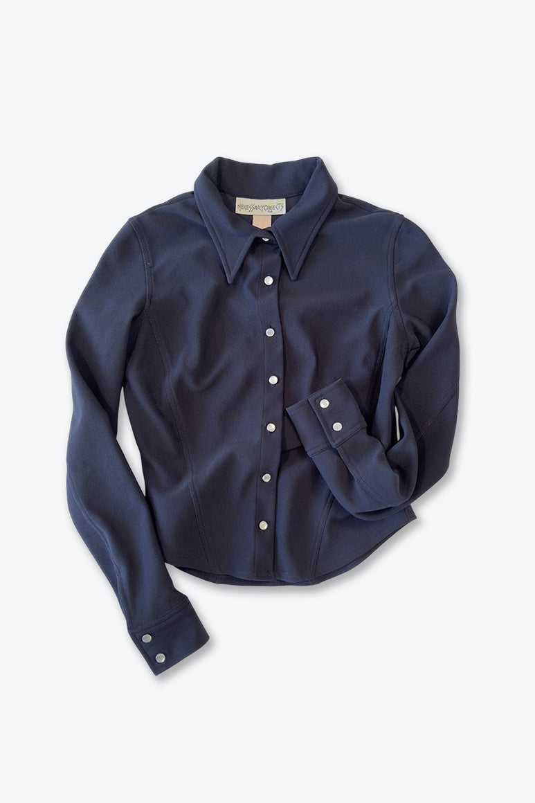 NECSSARY OBIECTS | 90'S SLIM FIT L/S SHIRT [USED]