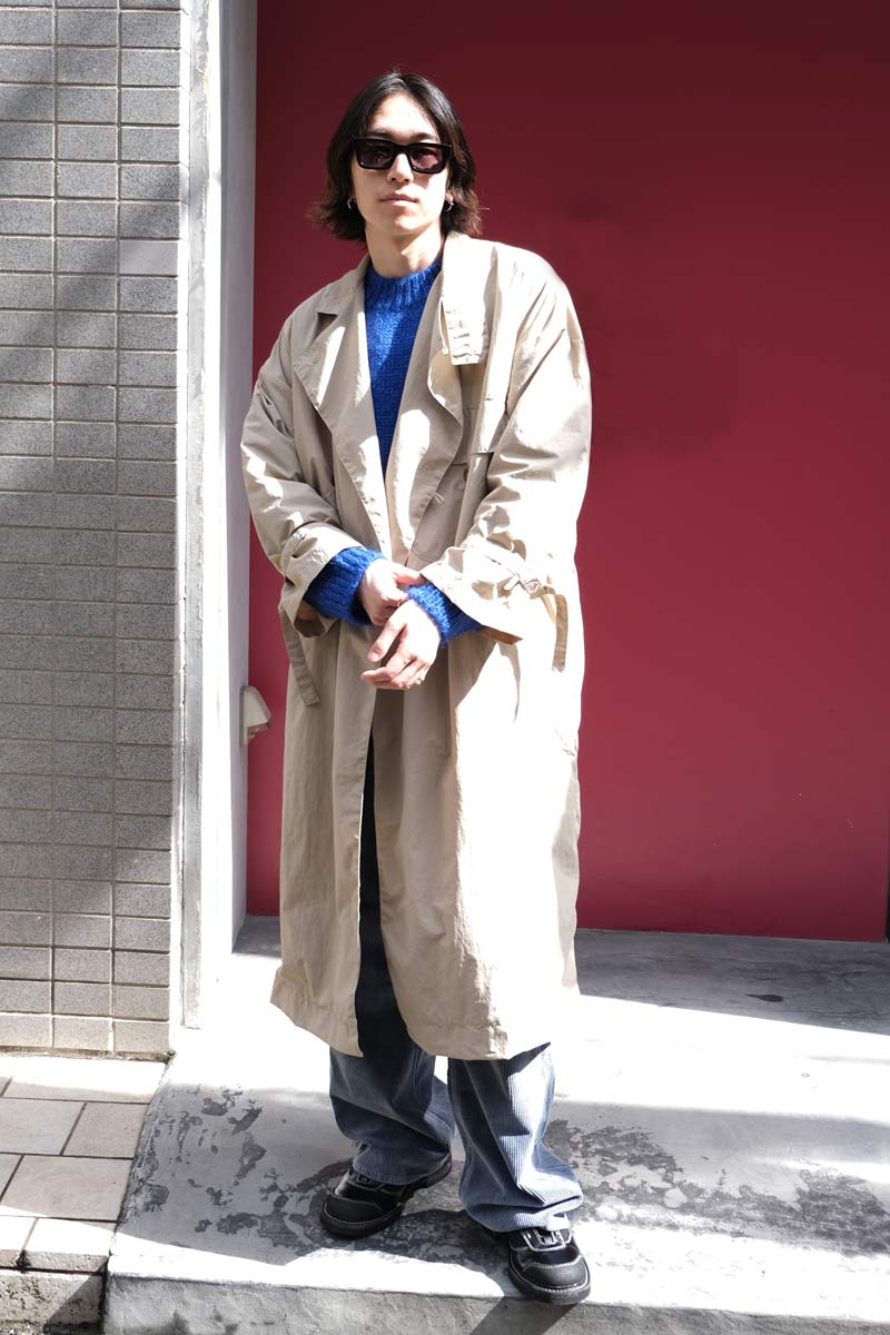 FOOD WASTE DYED CANVAS COAT / BEIGE [50%OFF]