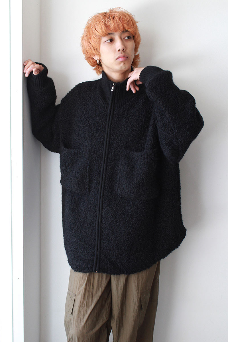 WOOL & MOHAIR JACKET / BLACK [50%OFF]