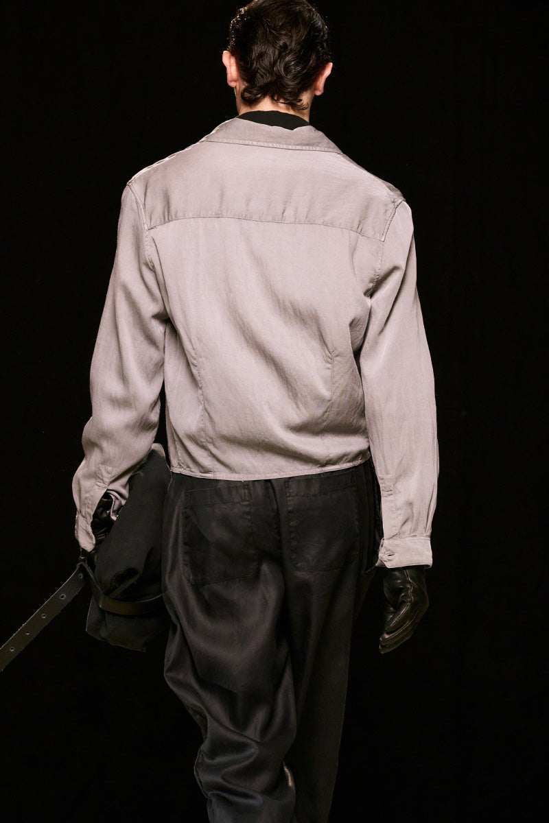 SIFT ZIP SHIRT / WARM GRAVEL WARMTH VISCOSE[26AW入荷予定]