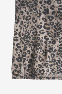 ANNA AND FRANK | 90' S S/S LEOPARD PATTERN SILK SHIRT / MULTI [USED]