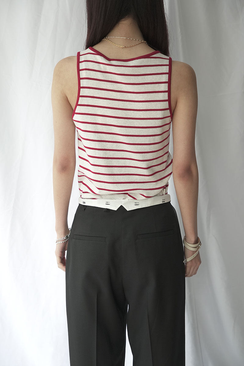 HARP TANKTOP / RED STRIPE