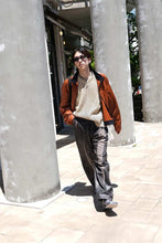 Load image into Gallery viewer, 2TUCK WIDE DENIM CORTED PANTS -ENTASIS Mk-Ⅱ- .11 / CORTED CHOCOLATE