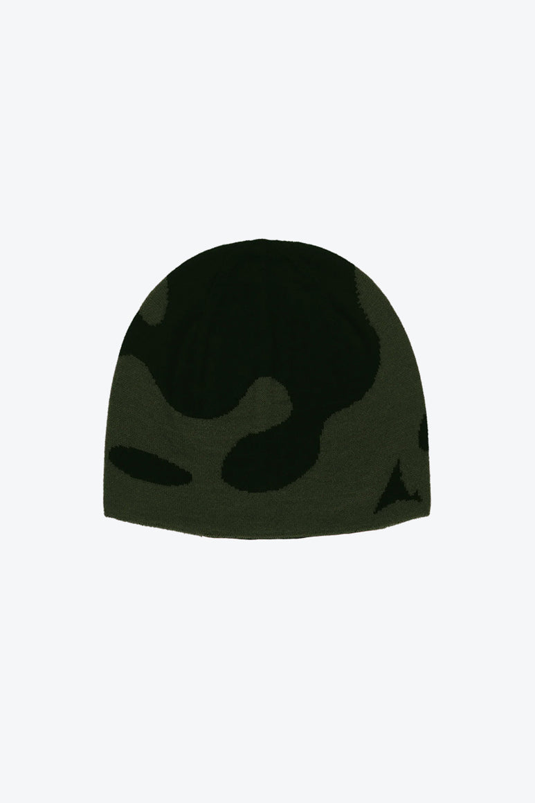 MAGMA WOOL BEANIE / DARK GREEN