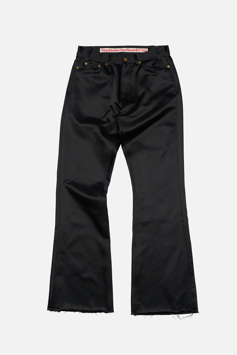 FOG SATIN TROUSERS / BLACK