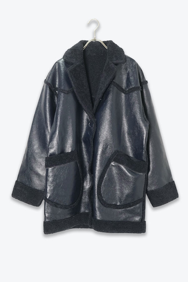 OPENING CEREMONY | VEGAN LEATER BOA DESIGN JACKET [USED]