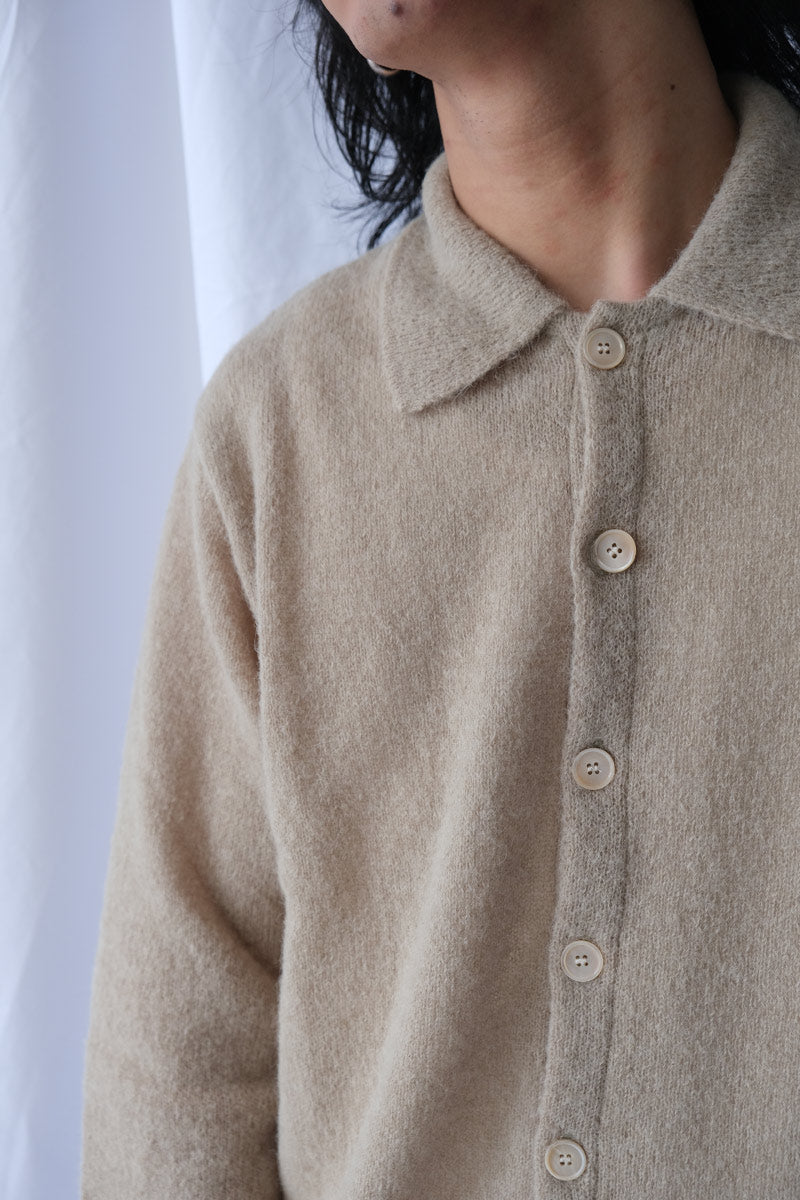 EVENING POLO / SOFT SAGE FUZZY ALPACA