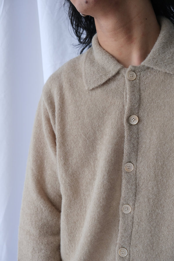 EVENING POLO / SOFT SAGE FUZZY ALPACA