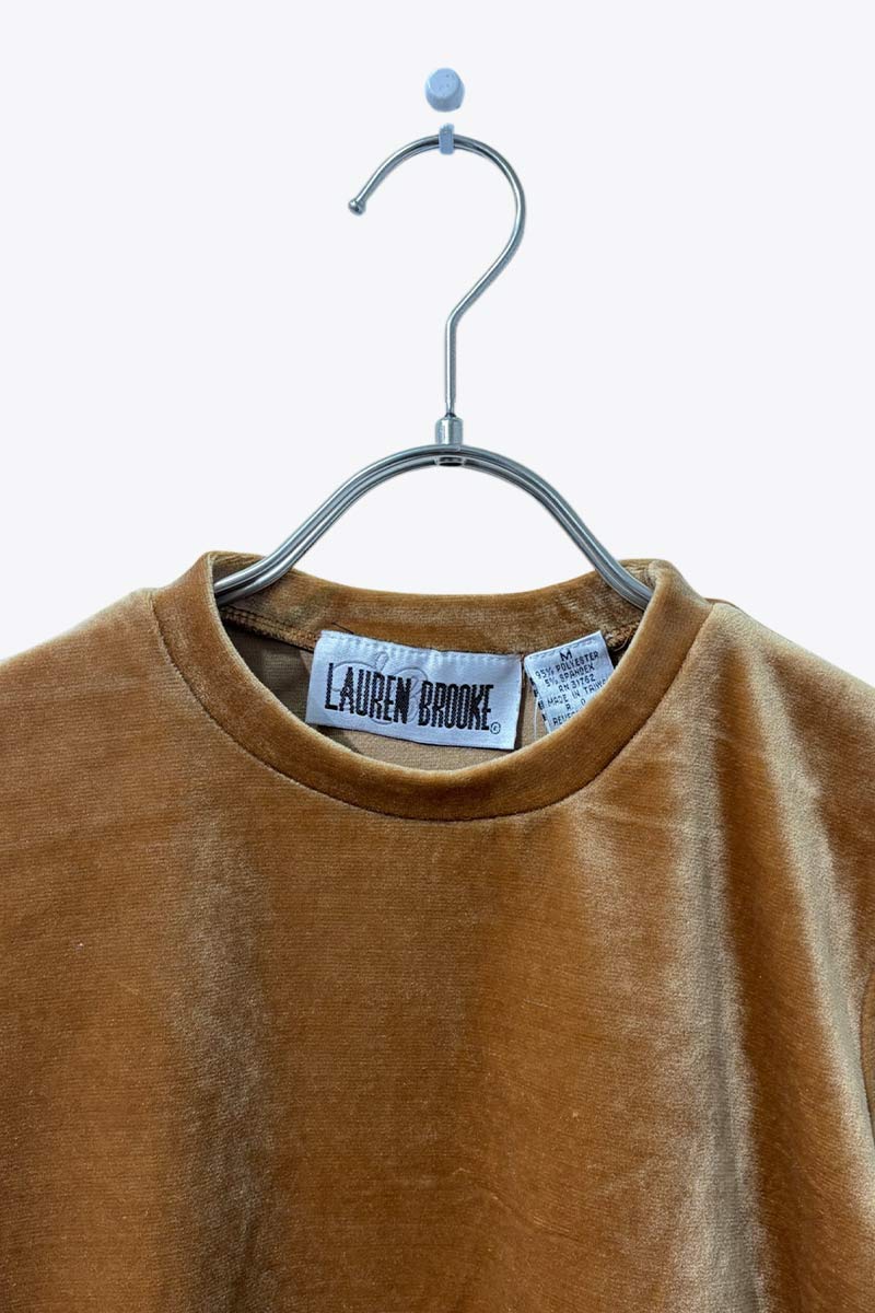 LAUREN BROOKE | 90'S VELOUR T-SHIRT [USED]