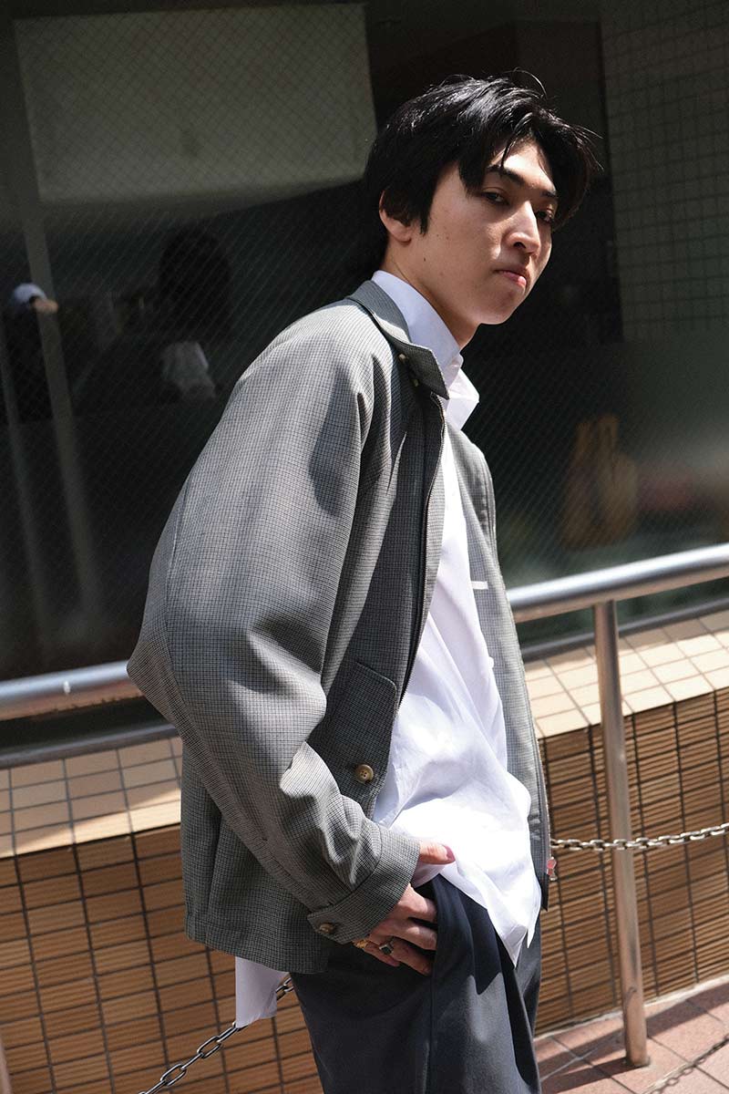HARRINGTON DOMEUIL TONIK WOOL / MICRO CHECK
