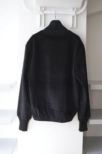 S17 NO.325 CORDUROY RIB PULLOVER / BLACK [金沢店]