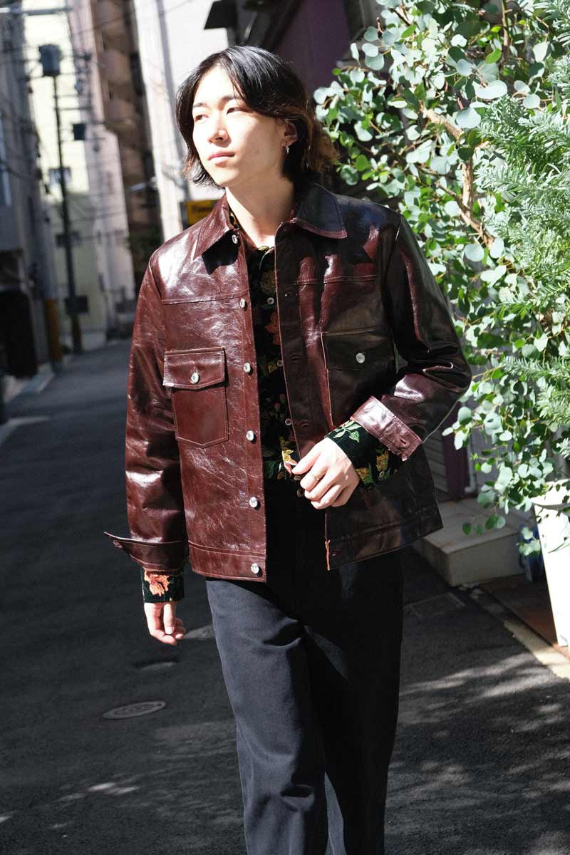 SEFR | LORENZO JACKET / MATARO RED レザージャケット – STOCK