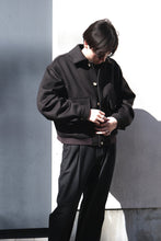 Load image into Gallery viewer, FLIGHT JACKET BRUSHED WOOL MELTON / BLACK KHAKI  [神戸店]