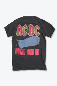 NO BRAND | MADE IN USA 88'S ACDC BLOW UP YOUR VIDEO TOUR SINGLE STITCH T-SHIRT / BLACK [USED]