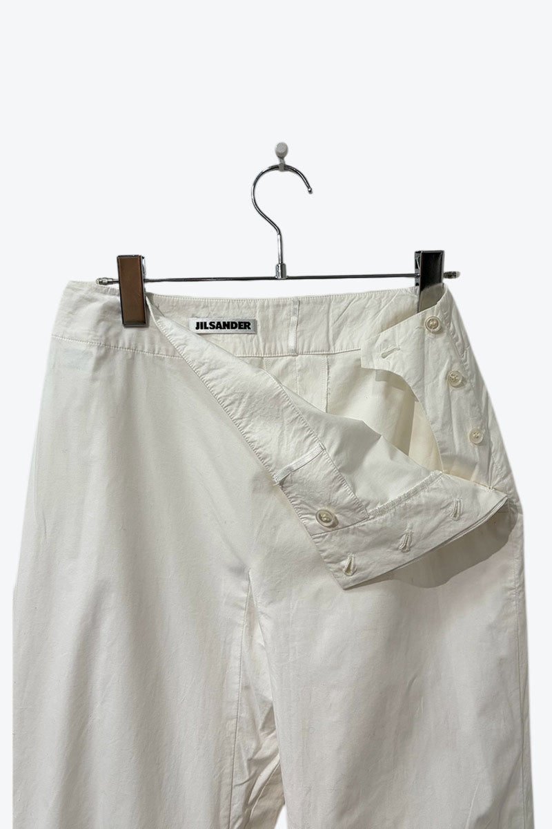 JIL SANDER | MADE IN ITALY SIDE HOOK PANTS [USED]
