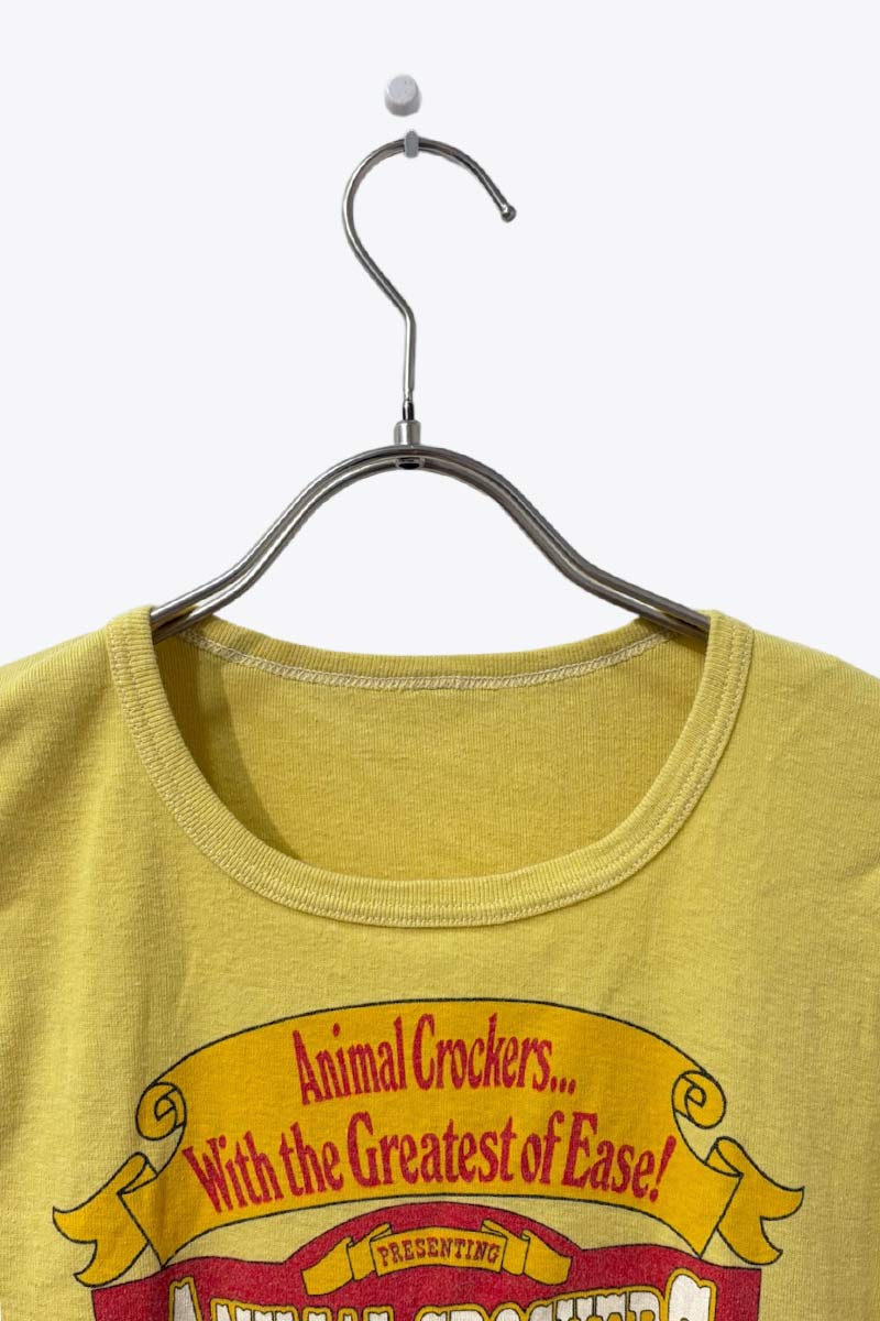 NO BRAND | 81'S "ANIMAL CROCKERS" T-SHIRT [USED]